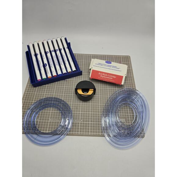 Creative Memories Custom Cutting System Templates Pen Set Blades - Picture 1 of 3